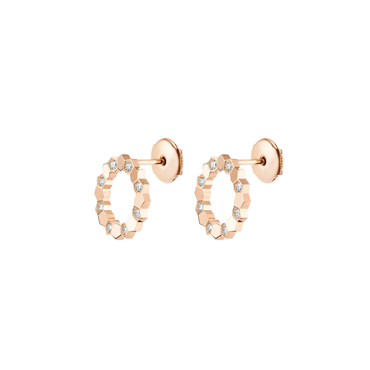 Chaumet Bee de Chaumet Rose Gold and Diamond Stud Earrings 85971 image number 1